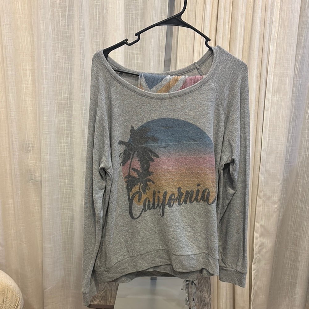 P.J. Salvage Gray Relaxed Long Sleeve Lounge Set